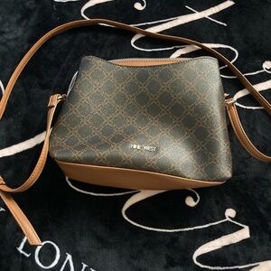 Nine West Elegant Brown and Tan Crossbody Bag